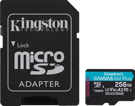 Tarjeta de Memoria microSD Kingston Canvas Go! Plus 256GB