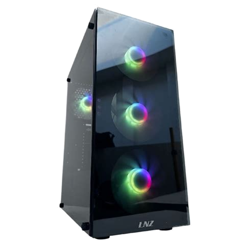 Gabinete LNZ Y10 ARGB con Vidrio Templado y 4 Ventiladores