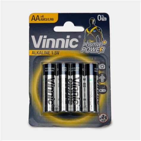 Pilas Alcalinas AAA Vinnic (AM4/LR3) - Blister x 4